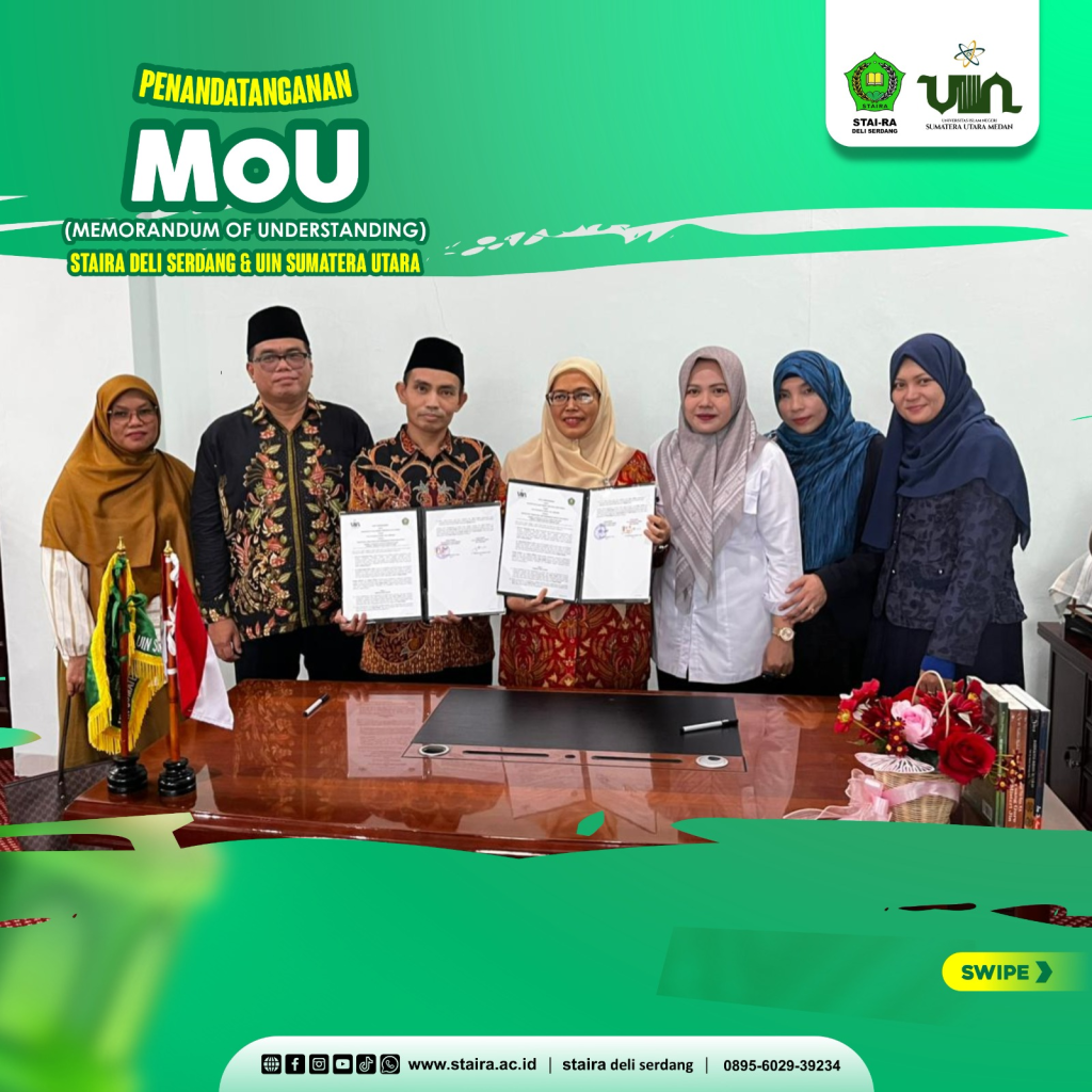 Perkuat Tri Dharma Perguruan Tinggi, STAI Raudahtul Akmal Deli Serdang Resmi Jalin Kerja Sama dengan UIN Sumatera Utara