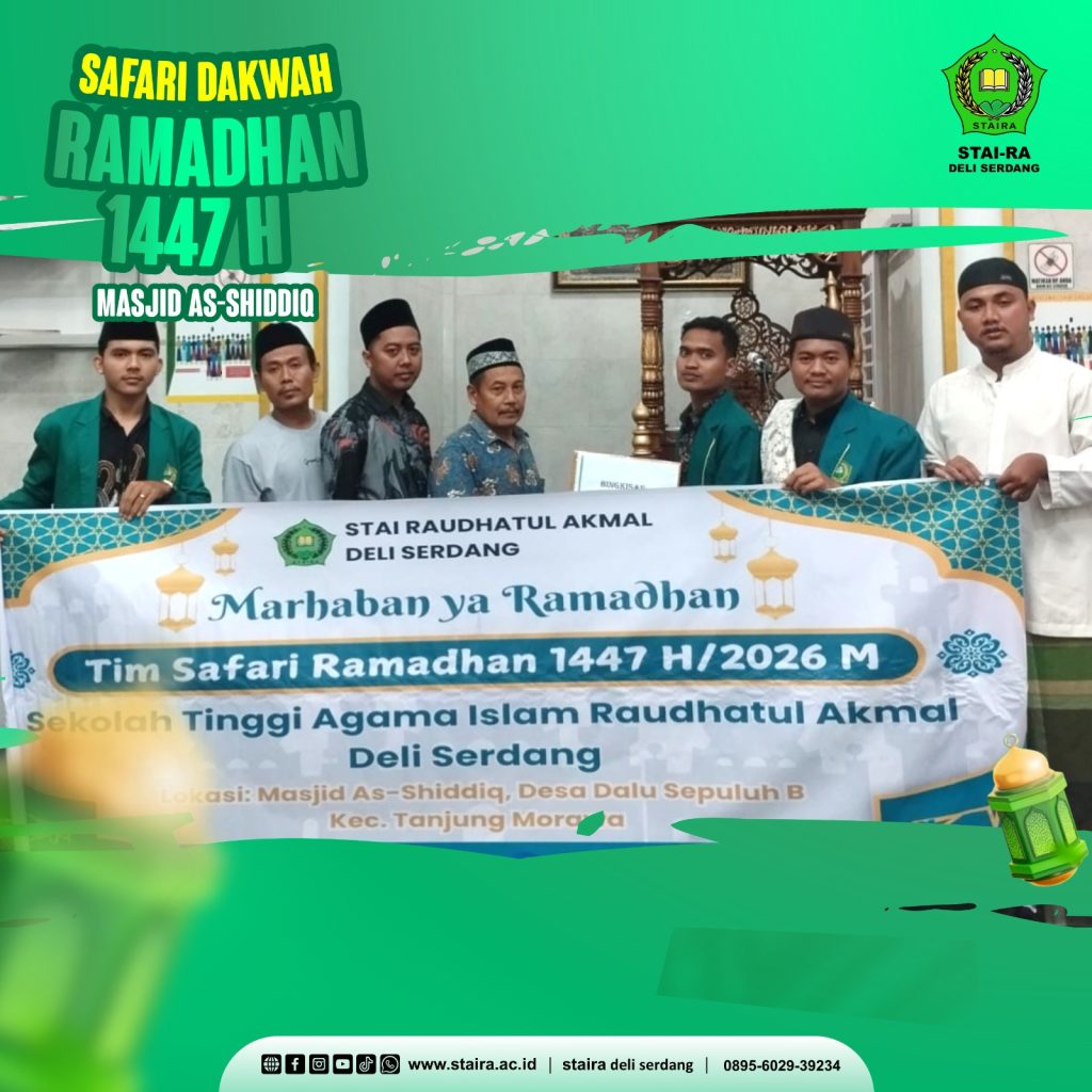 Implementasi Tri Dharma Perguruan Tinggi: Mahasiswa PAI STAIRA Pimpin Giat Safari Ramadhan di Masjid As-Shiddiq, Tanjung Morawa