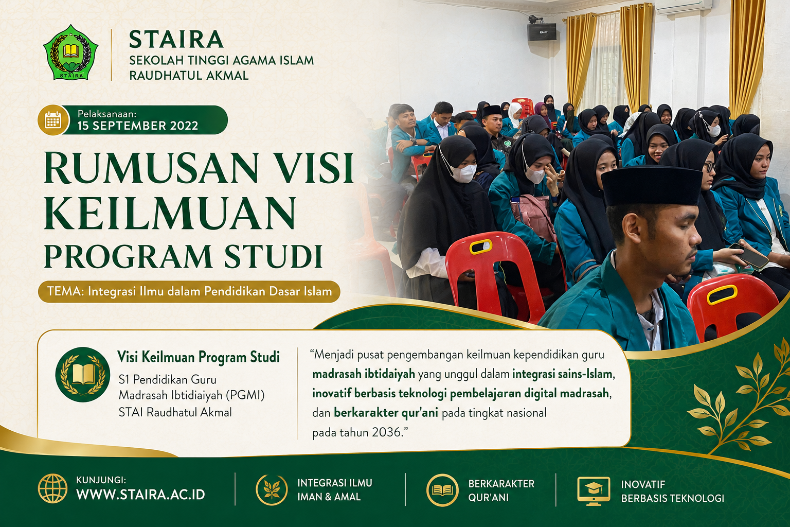 Kuliah Umum PGMI · Berita Akademik Kuliah Umum PGMI Usung Tema Integrasi Ilmu dalam Pendidikan Dasar Islam
