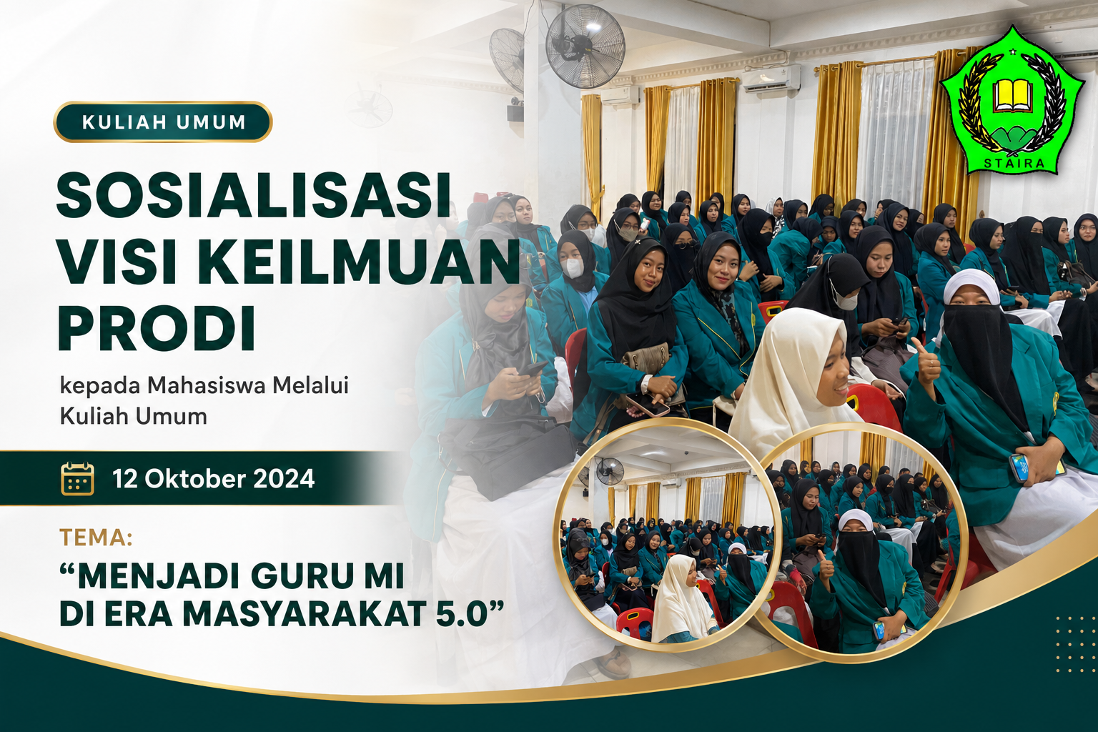 Menjadi Guru MI di Era Masyarakat 5.0: PGMI STAI Raudhatul Akmal Gelar Kuliah Umum